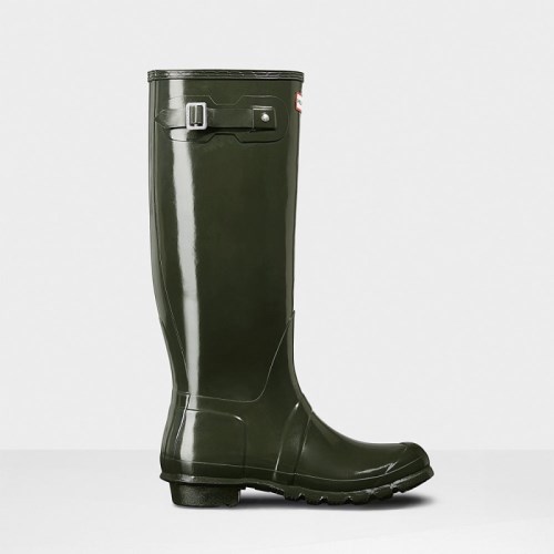 Hunter Original Gloss Tall Rain Boots For Womens - NZ E0728